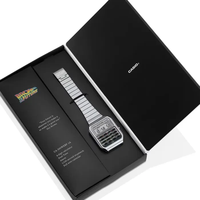 時計 CASIO BACK TO THE FUTURE CA-500WEBF-1A CA500WEBF-1A | CASIO VINTAGE Silver | CASIO
