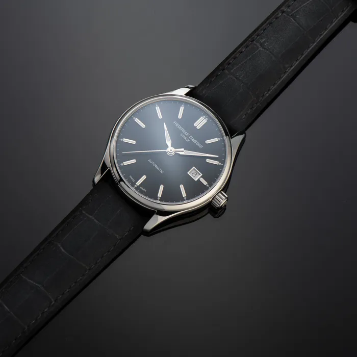 Frederique Constant Orologio Automatico Uomo Classics - Cassa 40mm, Quadrante Nero, Cinturino In Pelle - FC-303NB5B6 - 2