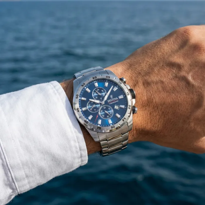 Maillon De Bracelet Festina En Acier Inoxydable - Réf. F20463 - Neuf Avec Étiquettes