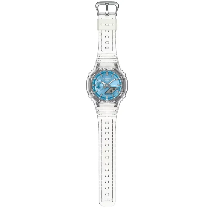 Montre CASIO G-SHOCK GAE-2100GC-7AER – Pack Spécial 2 Bracelets – Blanc/Vert
