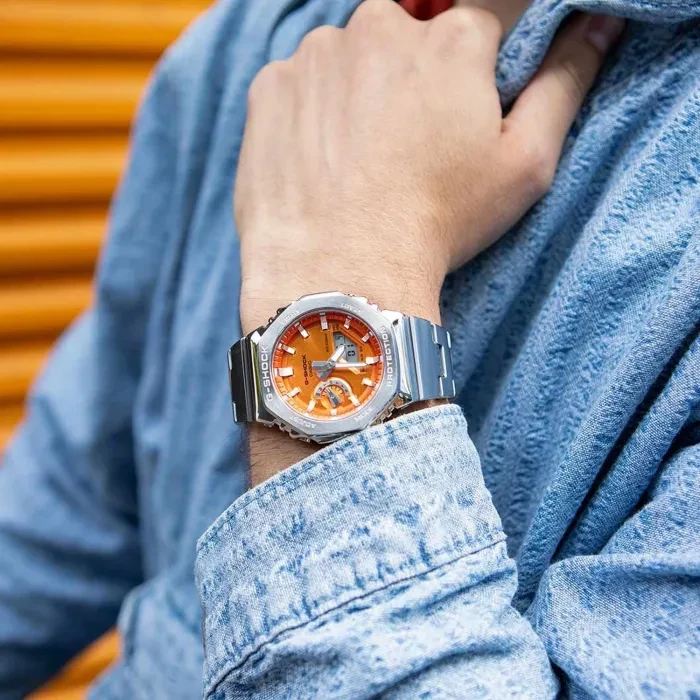 『美品』G-SHOCK GM-2110D-4A CASIO オレンジ GM2110D-4A | Luxury Watch: Orange Dial Watch | Casio G-SHOCK