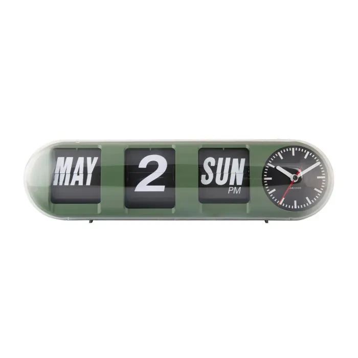 Karlsson Tube Flip Wall clock KA6032GR - Ditur