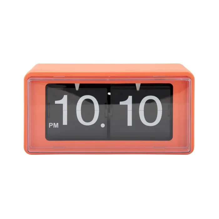 Karlsson Retro Boxed Flip Table clock KA6055OR - Ditur