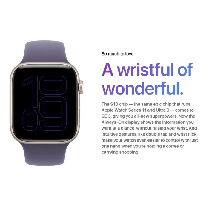 Apple 美品apple watch se 3 40mm Watch SE 3 GPS 40mm Midnight Aluminium Midnight Sport