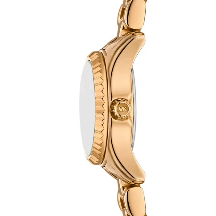 Michael Kors Women’s Lexington Quartz Watch – Gold Tone (Model MK4492) Michael Kors Lexington Three Hand White Dial Gold Steel  main image 4