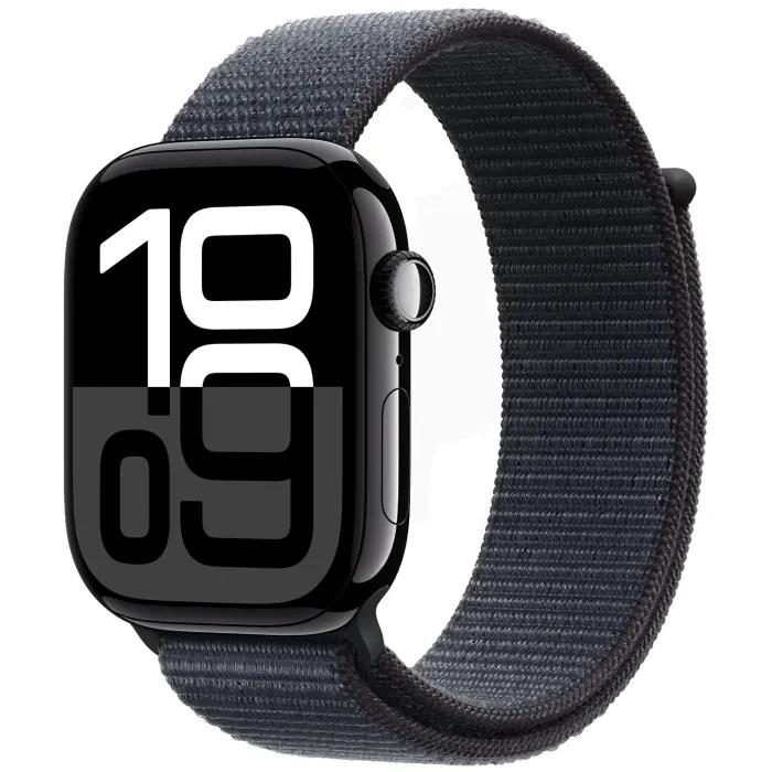 Apple Watch Series 10 GPS 46mm Jet Black Aluminium Sport Loo
