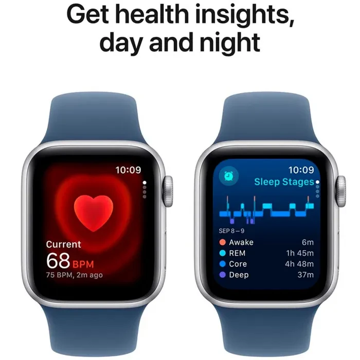 Apple Watch SE GPS 44mm Silver Aluminium Sport Band S/M MXEQ