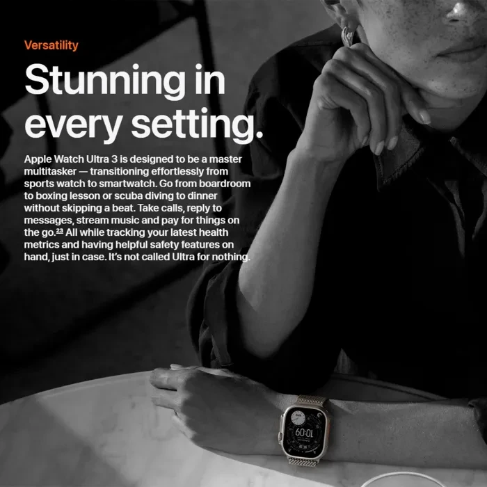 Apple Watch Ultra 3 GPS + Cellular 49mm Black Titanium Black