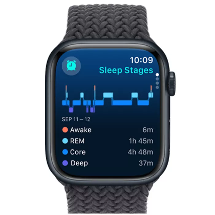 Apple Series 9 GPS 41mm Midnight Case Midnight Sport Band MR