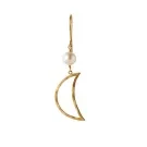 STINE A Jewelry Bella Moon Earring Single Goldplated Silver 1282-02-S