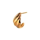 STINE A Jewelry Velvet Earring Single Goldplated Silver 1368-02-S