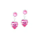 Blomdahl Pendant Heart Earrings Plastic 15-0103-2124
