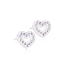 Blomdahl Brilliance Heart Earrings Plastic 15-01121-26