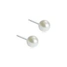 Blomdahl Pearl Earrings Titanium 15-1231-59