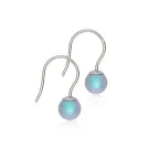Blomdahl NT Mini Pendant Pearl Earrings Titanium 15-1280-77