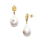 ANNI LU Baroque Bling Earrings Goldplated Brass 180-02-38