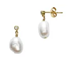 ANNI LU Pearly Earrings Goldplated Brass 221-30-43