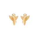 Mads Z Me & My Angel Earrings Goldplated Silver 2210031
