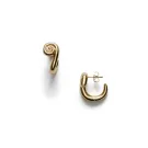 ANNI LU Swirl Earrings Goldplated Stainless Steel 241-30-83