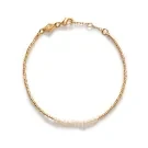 ANNI LU Slim Pearly Bracelet Goldplated Brass 252-10-04