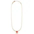 ANNI LU You Are Loved Ecru Necklace Goldplated Brass 252-20-25