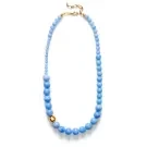 ANNI LU Float Lace Agate Necklace Goldplated Brass 252-20-38