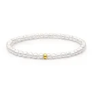 Gaura Natural Pearls Pearl Bracelet Goldplated Silver 252-29B