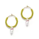 ANNI LU Cosmic Cactus Hoop Pale Earrings Goldplated Brass 252-30-41