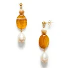 ANNI LU Desert Dreamer Butterscotch Earrings Goldplated Brass 252-30-46