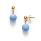 ANNI LU Float Lace Agate Earrings Goldplated Brass 252-30-50