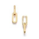 ANNI LU Golden Link Earrings Goldplated Brass 261-30-64