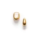 ANNI LU Golden Curve Earrings Goldplated Brass 261-30-66