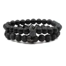 Auxere Double Crown Bracelet Stone KXD0144