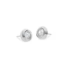 Calvin Klein Twisted Bezel Solitaire Earrings Stainless Steel 35000771