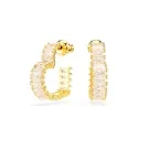 Swarovski Matrix Hoop Earrings Metal Goldplated 5693512