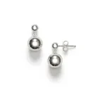 ANNI LU Drop of Silver Earrings Silverplated Brass 242-30-51