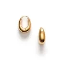 ANNI LU Golden Curve Earrings Goldplated Brass 261-30-67