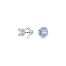 Swarovski Matrix Stud Earrings Metal Silverplated 5723561