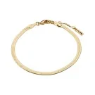 Pilgrim JOANNA Flat Snake Bracelet Goldplated Stainless Steel 632212002