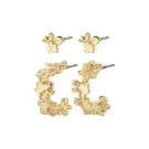 Pilgrim ZHURI 2-in-1 Earrings Goldplated Stainless Steel 652432013