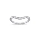Alier Studio Elara Diamond Twist Ring White gold 0,391 ct. AS004