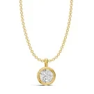 Alier Studio Elise Solitaire Necklace Gold 0,50 ct. AS008