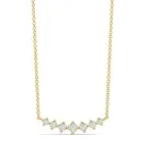 Alier Studio Linea Diamond Cluster Necklace Gold 0,33 ct. AS009