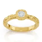 Alier Studio Muse Diamond Solitaire Ring Gold 0,32 ct. AS025
