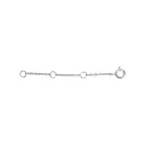 Enamel Extender Chain Necklace Silver B69S