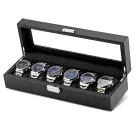 Ditur Watch Box 6 Watches Black Imitated carbon DIT0000231