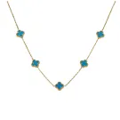 SKØR Clove Blue Necklace Stainless Steel SK0023