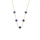 SKØR Clove Navy Necklace Stainless Steel SK0022