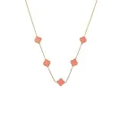 SKØR Clove Pink Necklace Stainless Steel SK0021