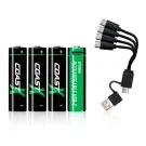 Battery Coast AA / LR06 Battery 4 Pcs. Rechargable 100047534